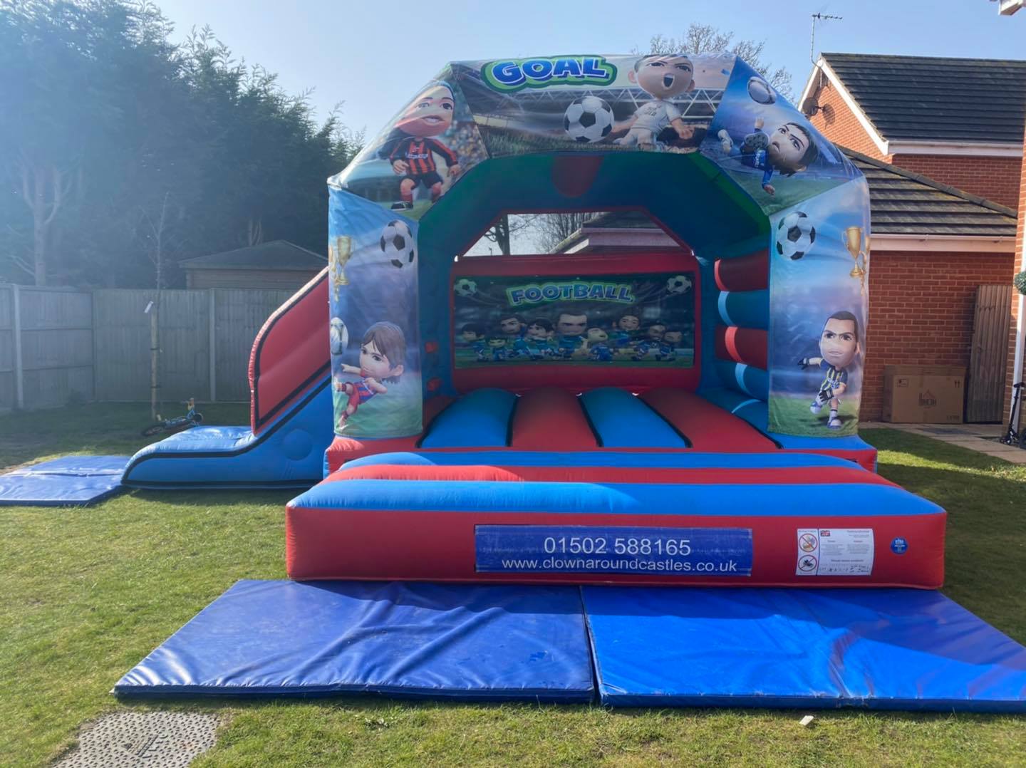 Penaltyshootout Clown Around Castles Bouncy Castle Hire & Children